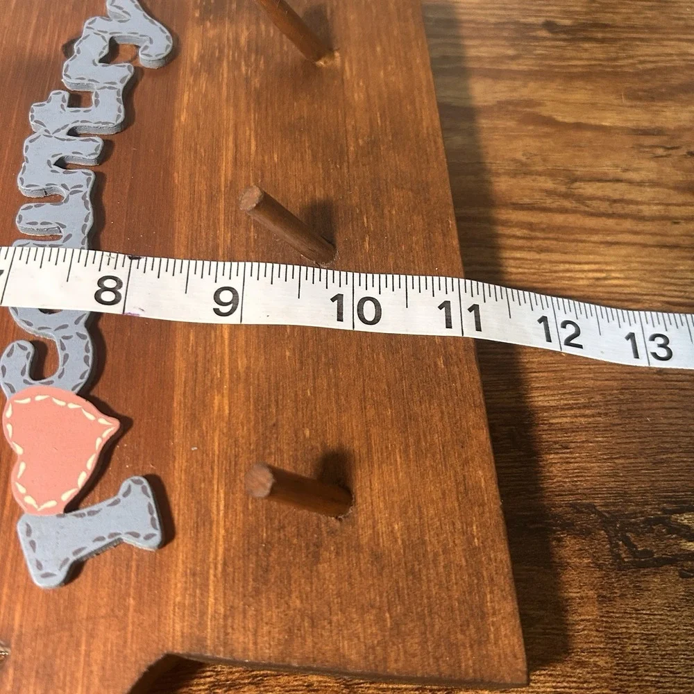 Vintage Granny Core, Butter Mom, Wooden Coffee Pot Peg Key Holder Wall Mount